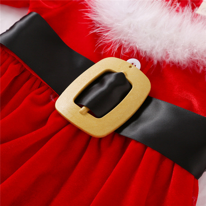 Baby vestito bimba Santa Claus