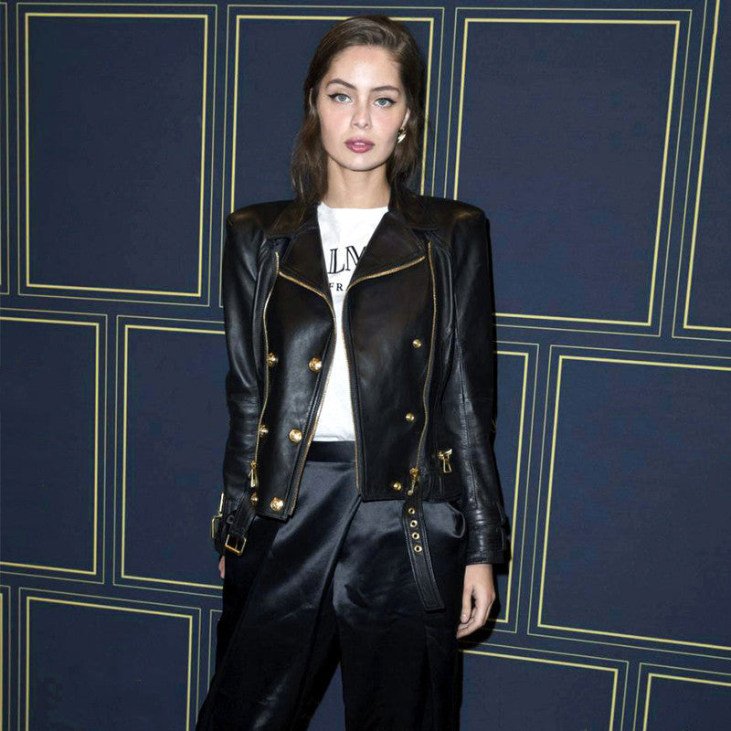 Chiodo in pelle Elsa