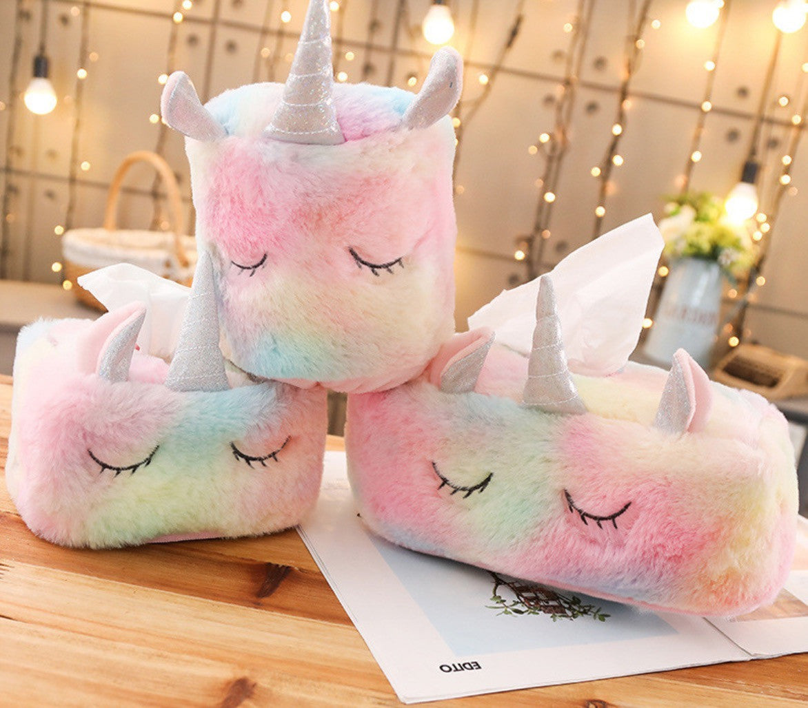 Porta-fazzoletti arcobaleno unicorn