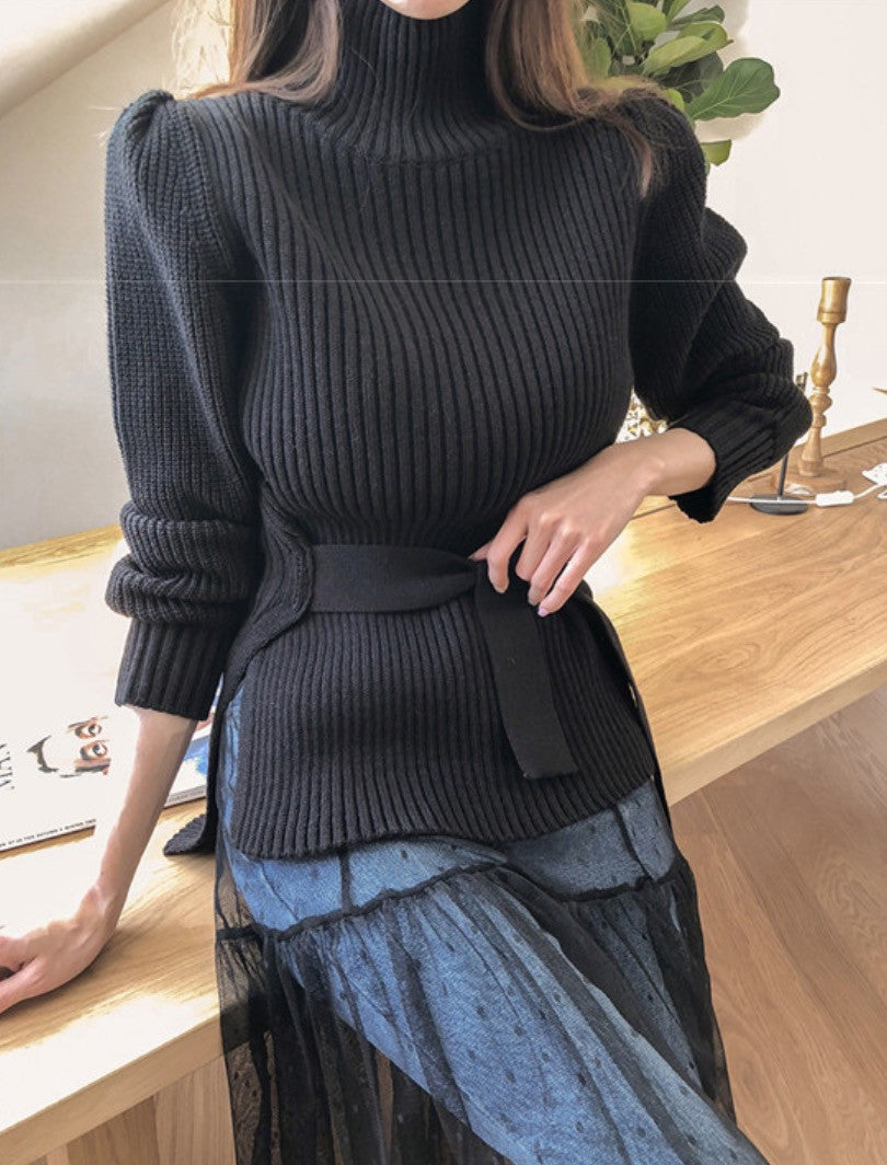 Cardigan shoulderbow