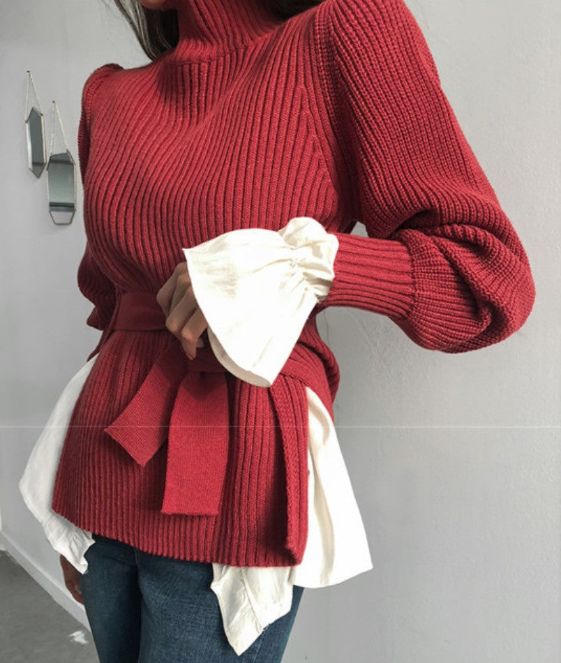 Cardigan shoulderbow