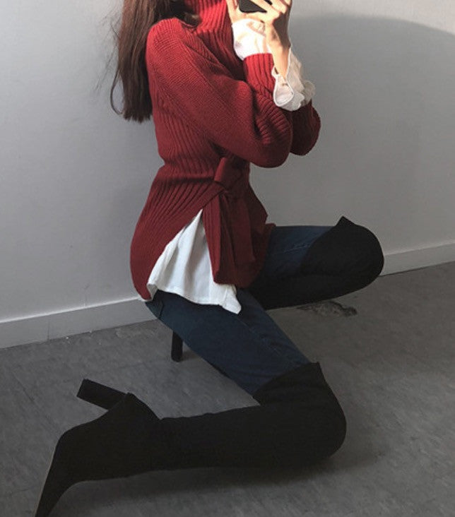 Cardigan shoulderbow