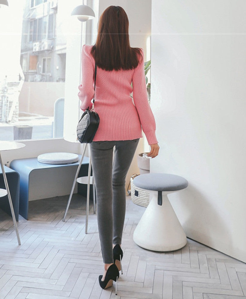 Cardigan shoulderbow