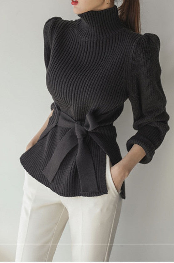 Cardigan shoulderbow