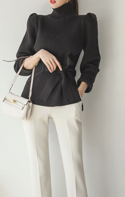 Cardigan shoulderbow