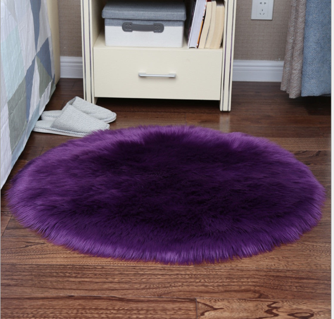 Tappeto peloso tondo