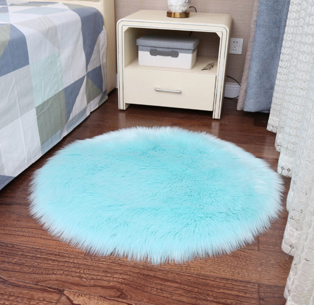 Tappeto peloso tondo