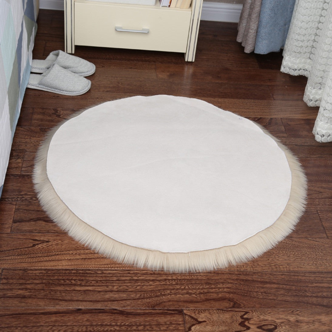 Tappeto peloso tondo