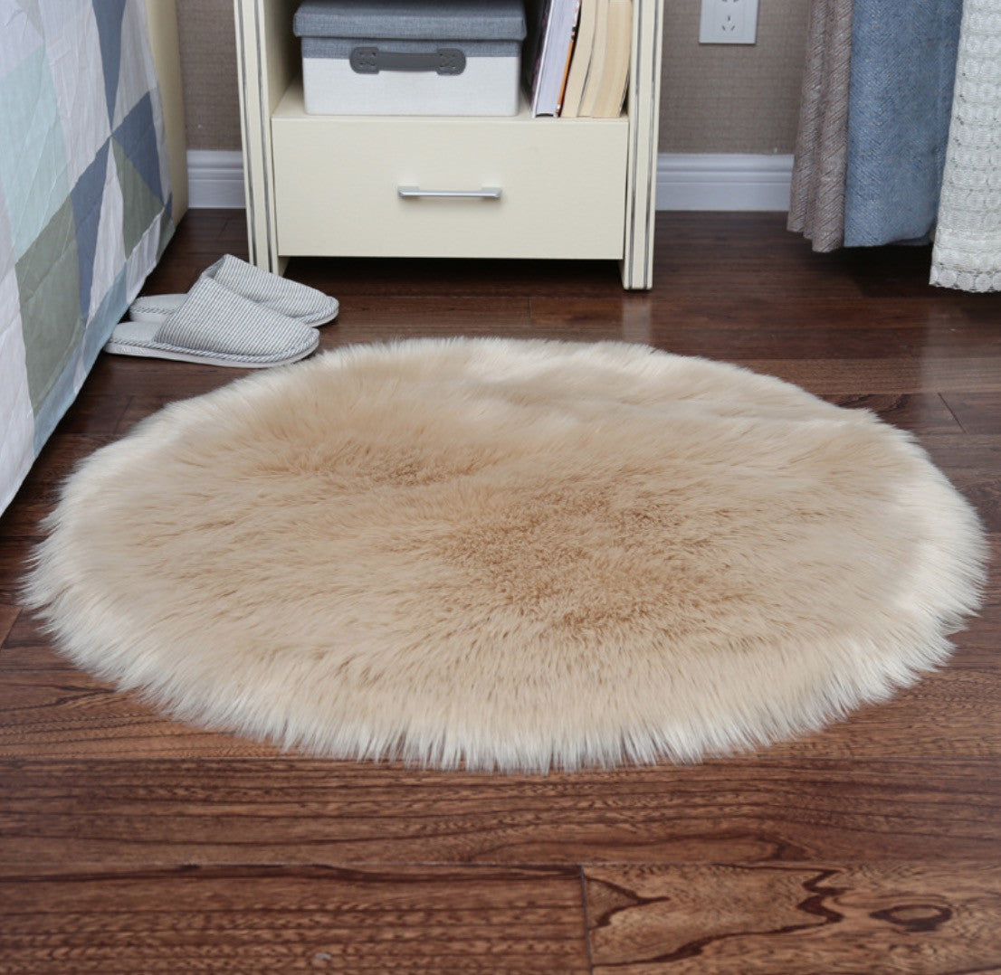 Tappeto peloso tondo