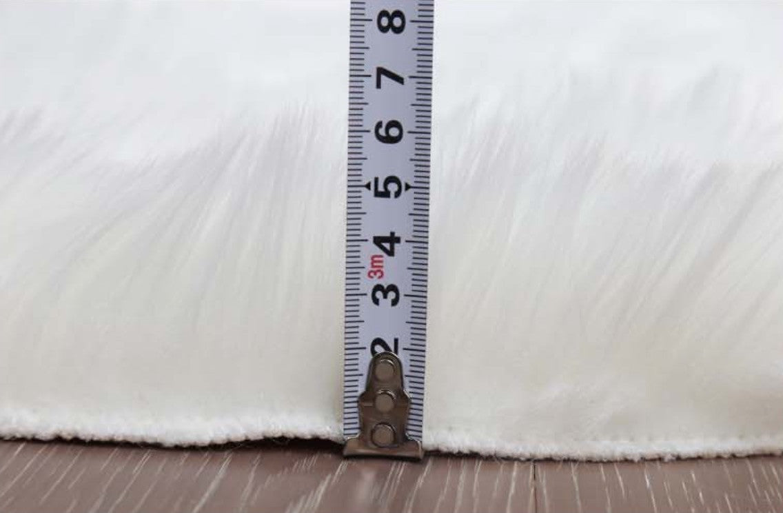 Tappeto peloso tondo