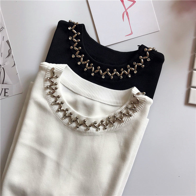 Maglioncini smanicati collier