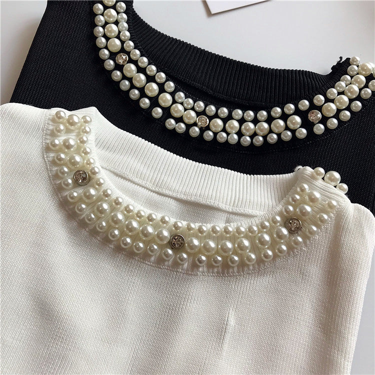 Maglioncini smanicati collier