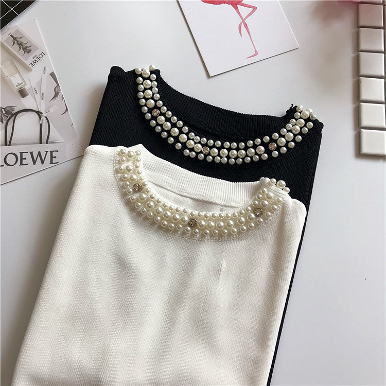 Maglioncini smanicati collier