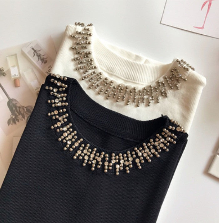 Maglioncini smanicati collier