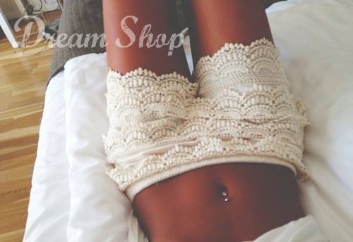 Ramona lace shorts