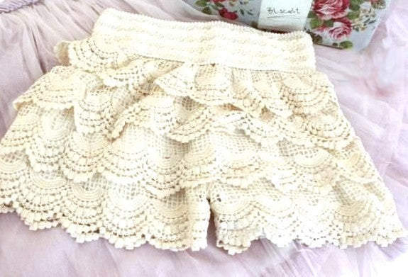 Shorts in pizzo Ramona dettaglio vita — Dream Shop