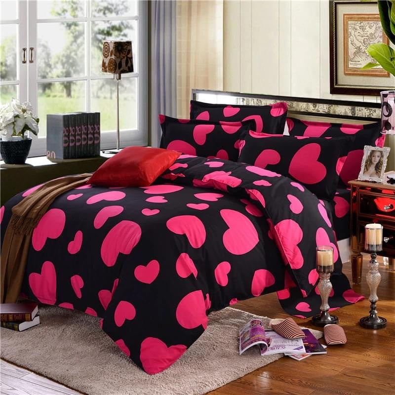 Set letto cuori rossi biggy