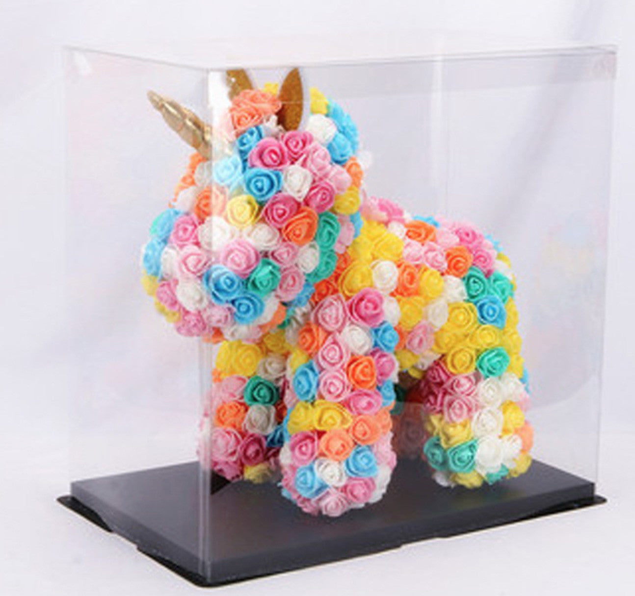 Unicorno di rose 3D