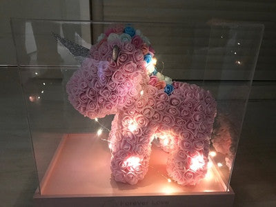Unicorno di rose 3D