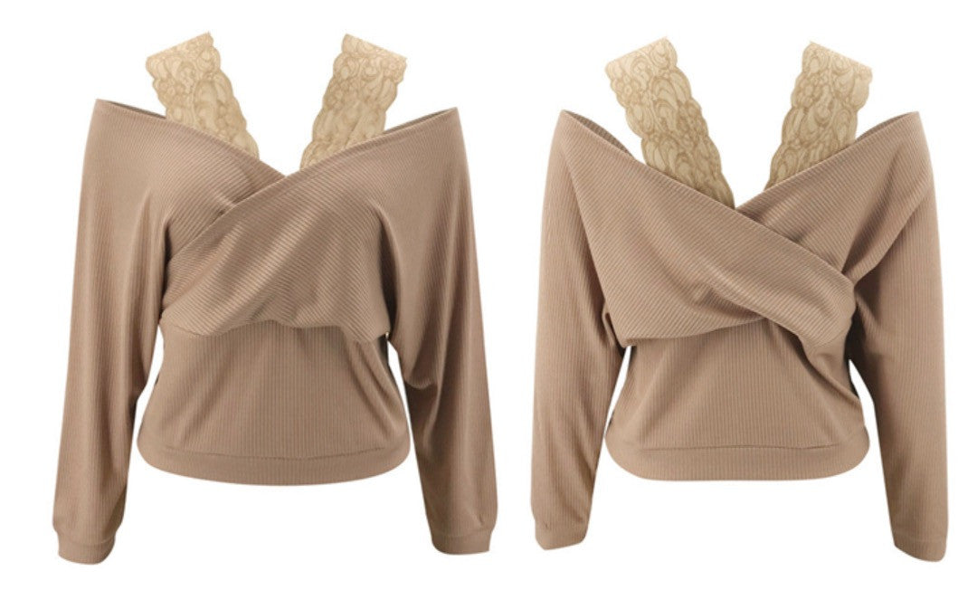 Maglia scollo V profondo pizzygar