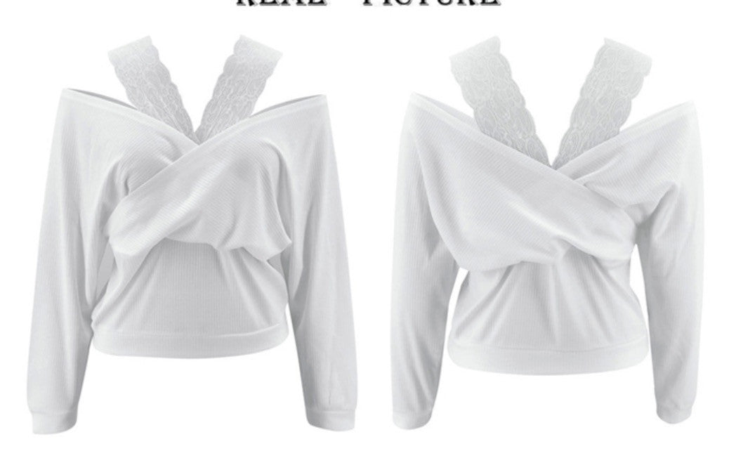 Maglia scollo V profondo pizzygar