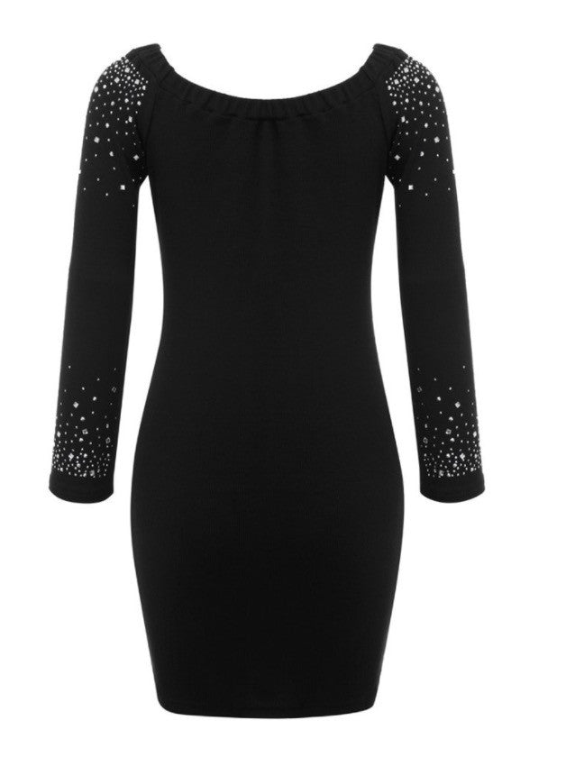 Abitino a barchetta strassy