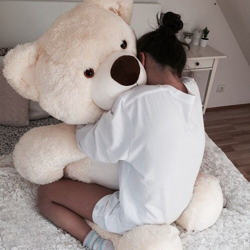 Teddy Bear 120 cm Bianco vista frontale | Dream Shop