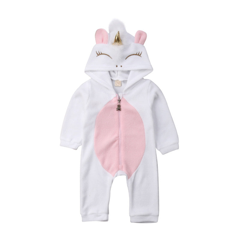 Tutina baby unicorno zip