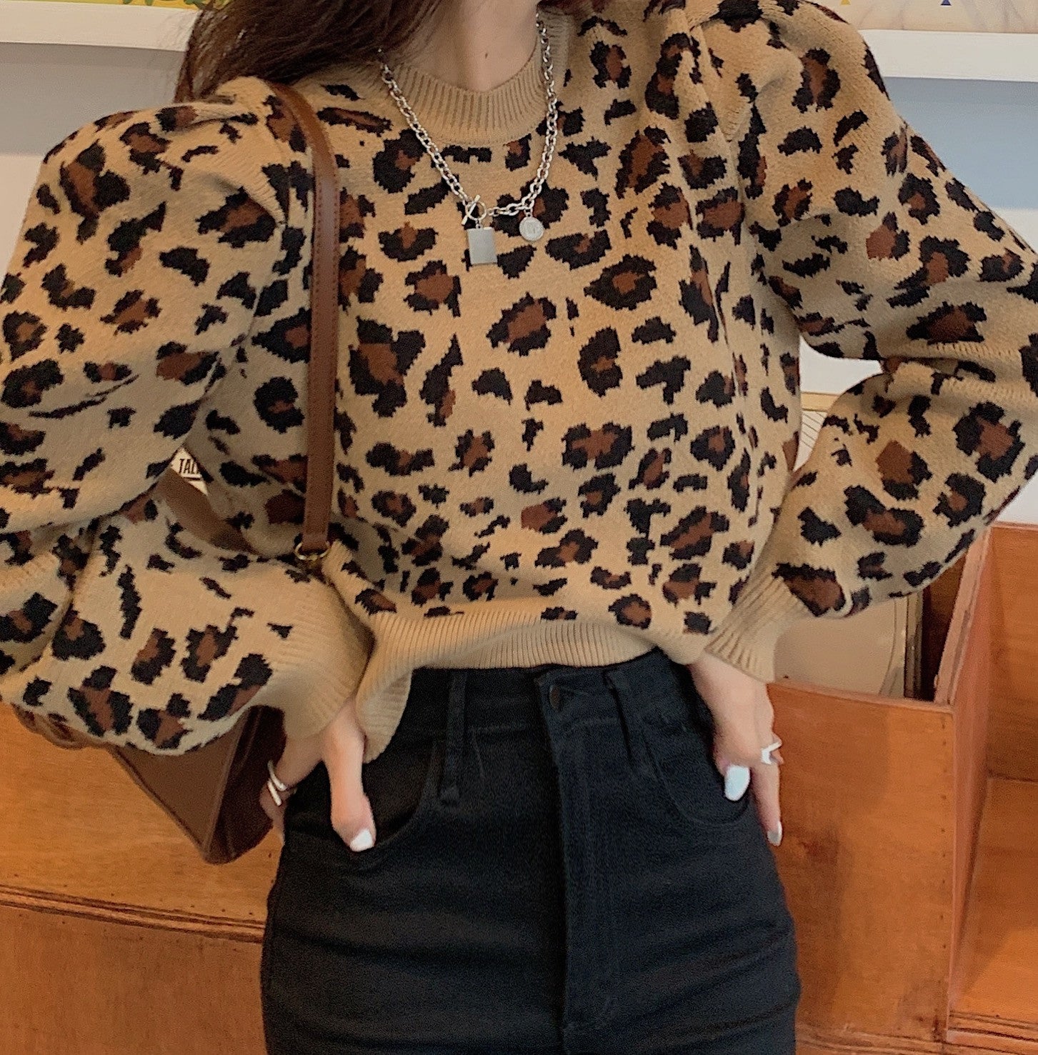 Maglione Leopard Kenya