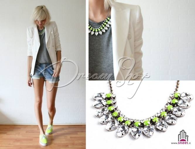 Neon Krizia necklace
