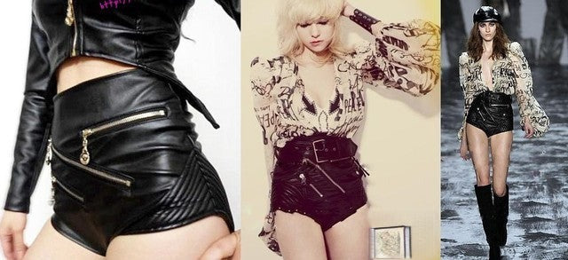 Shorts Gaga dettaglio effetto pelle — Dream Shop