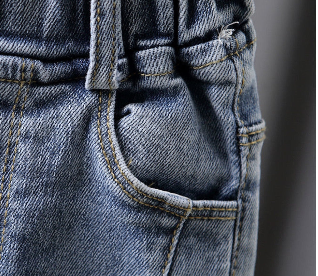 Jeans baby bordino pizzo