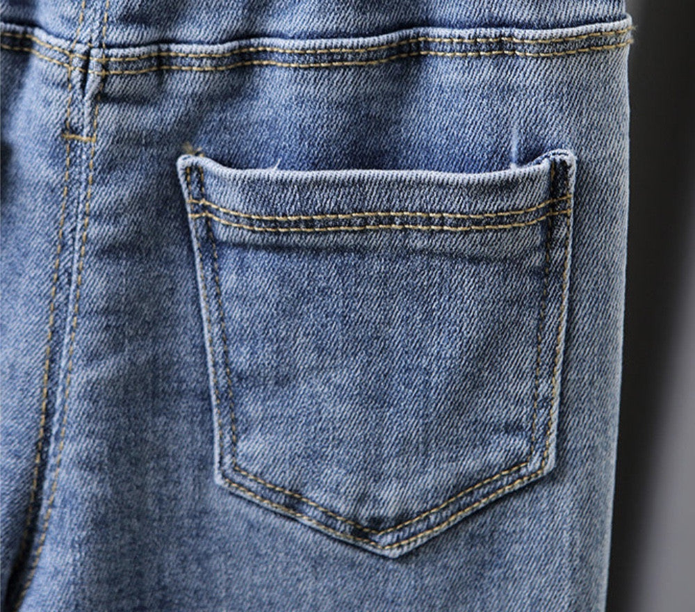 Jeans baby bordino pizzo