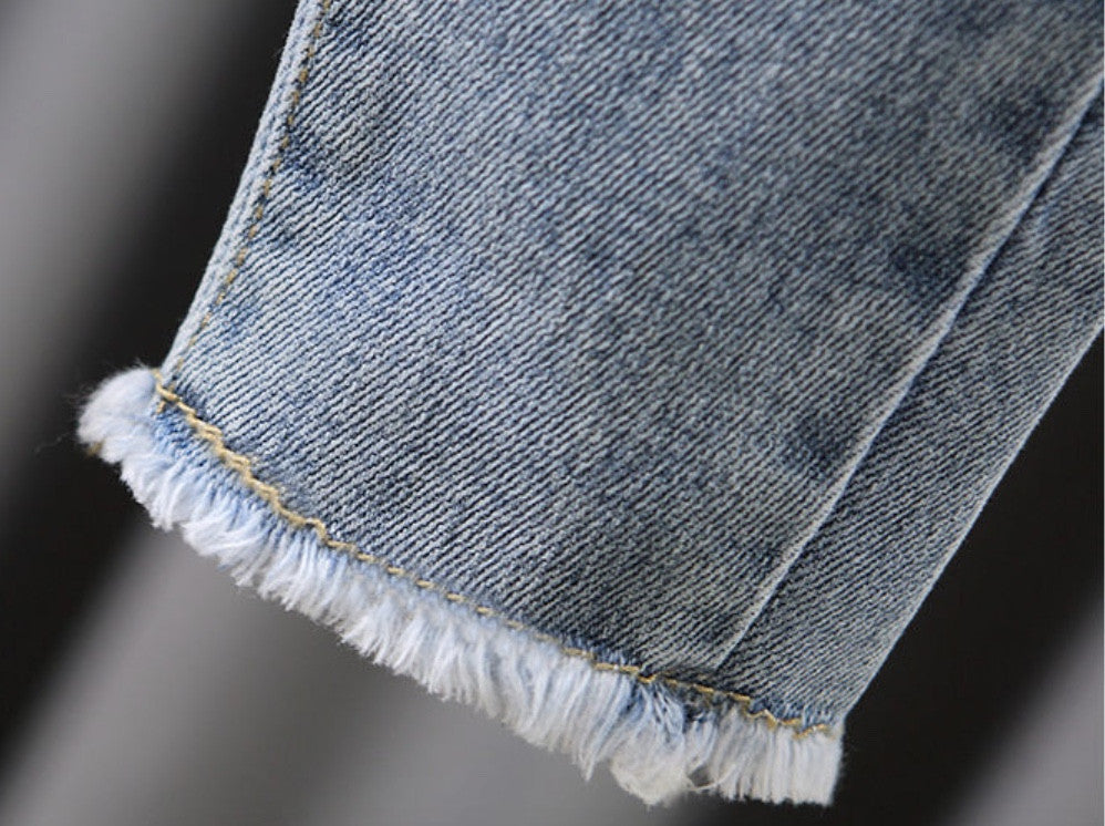 Jeans baby bordino pizzo