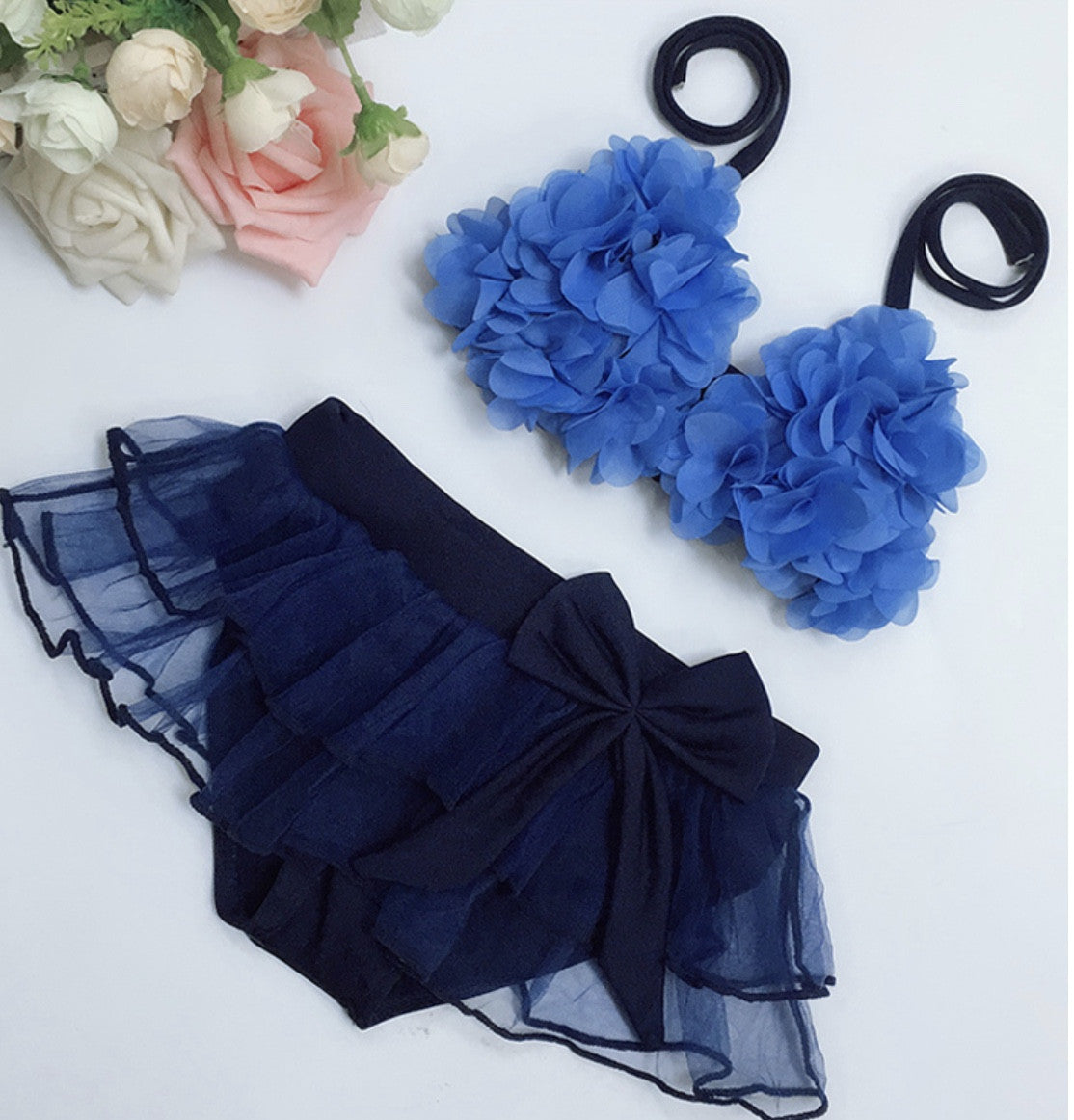 Bikini baby petali tulle