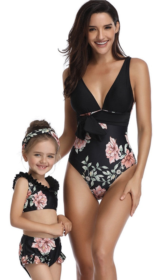 Bikini-monokini flowers mamma-bimba