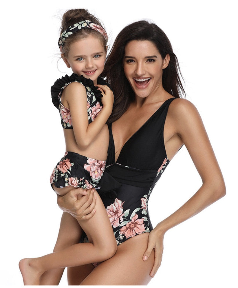 Bikini-monokini flowers mamma-bimba