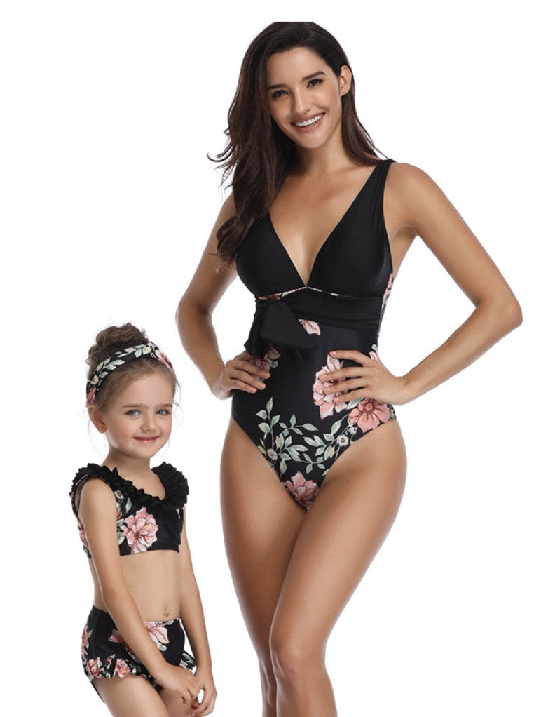 Bikini-monokini flowers mamma-bimba