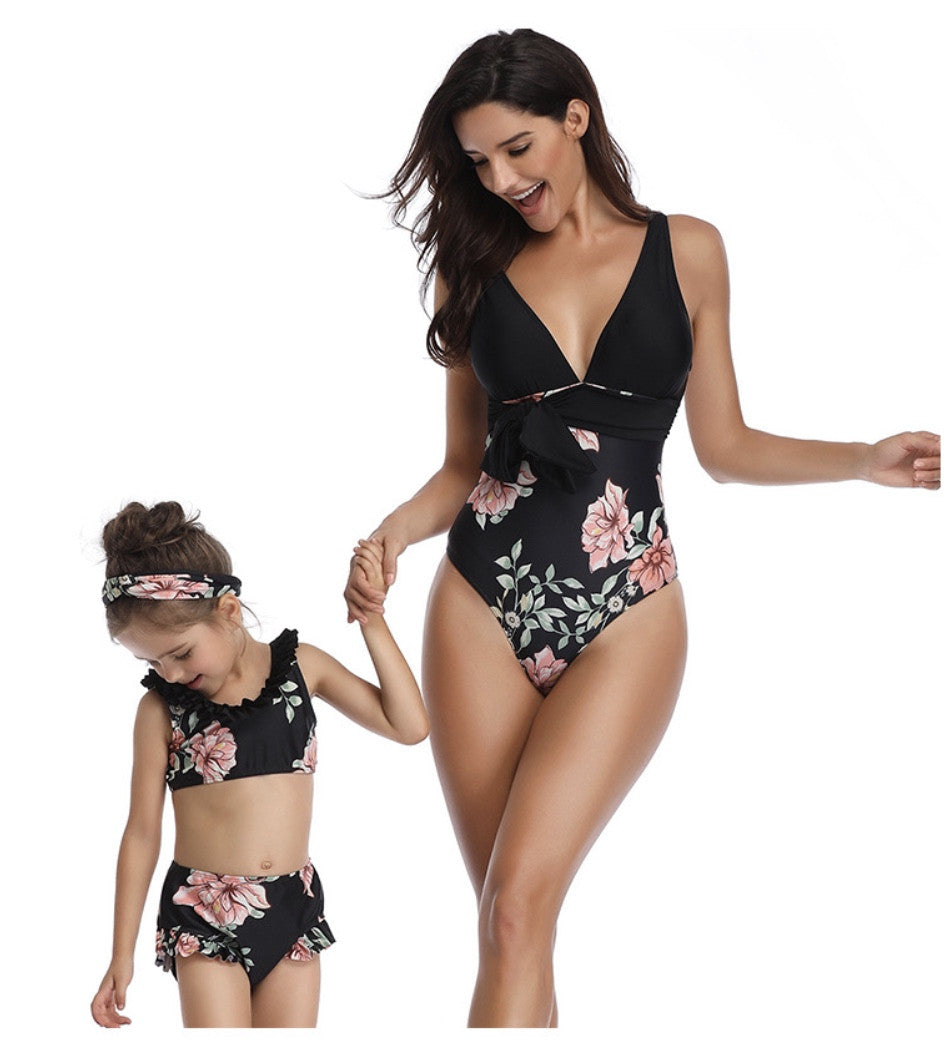 Bikini-monokini flowers mamma-bimba
