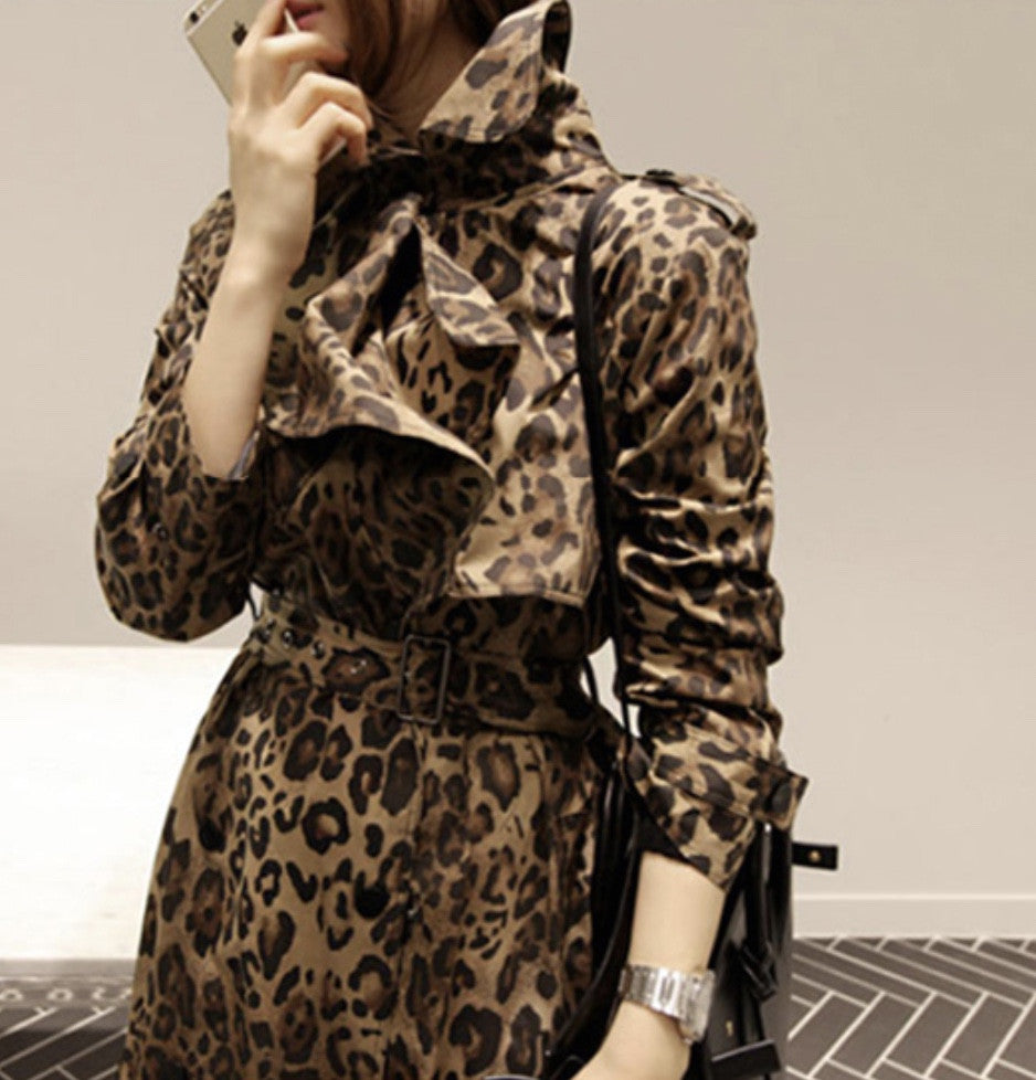 Trench leopardato Egilda