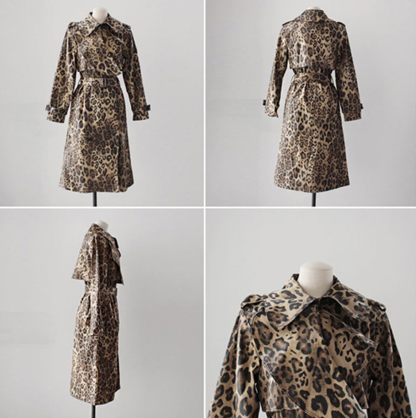 Trench leopardato Egilda