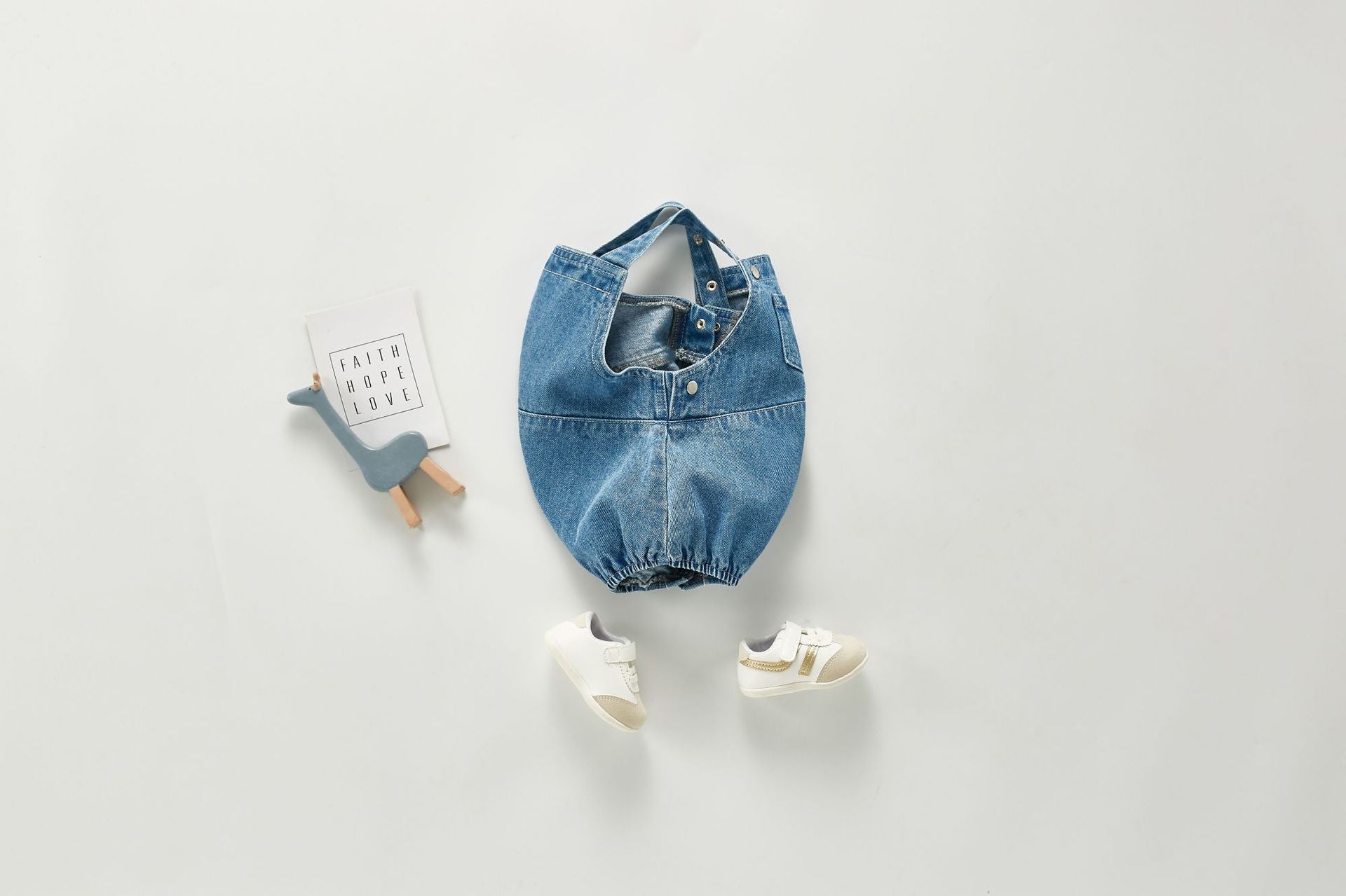 Body-salopette baby denim