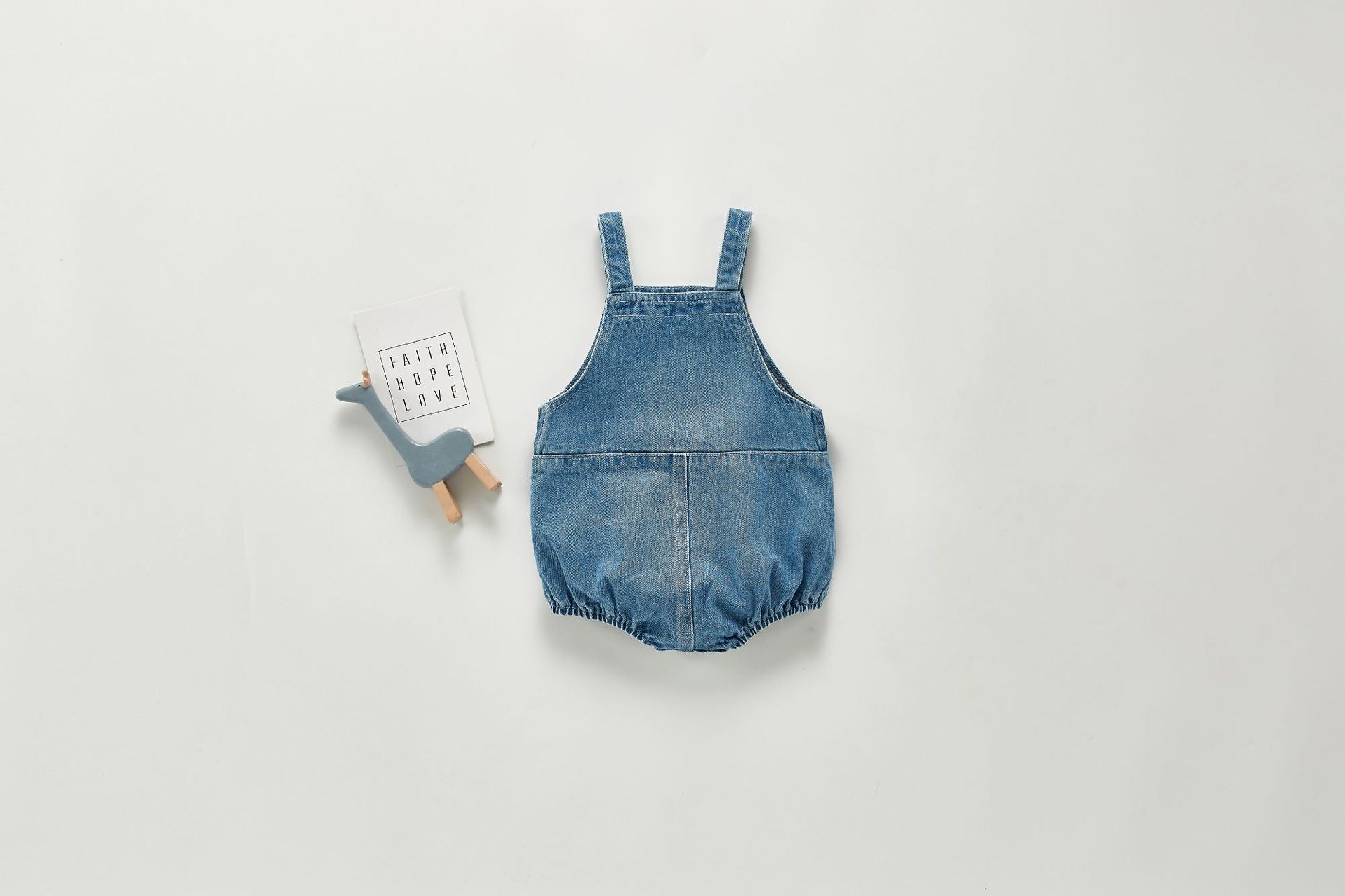 Body-salopette baby denim