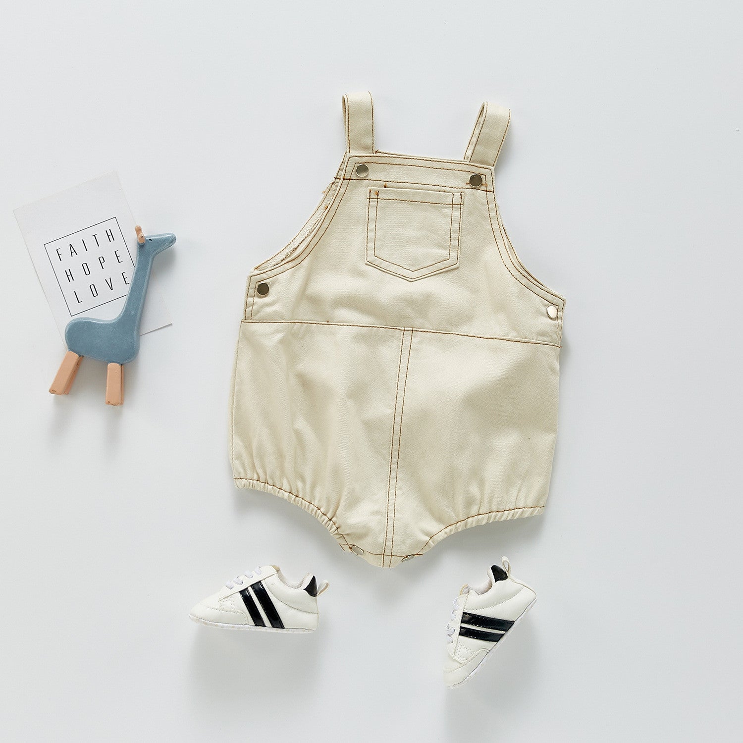Body-salopette baby denim