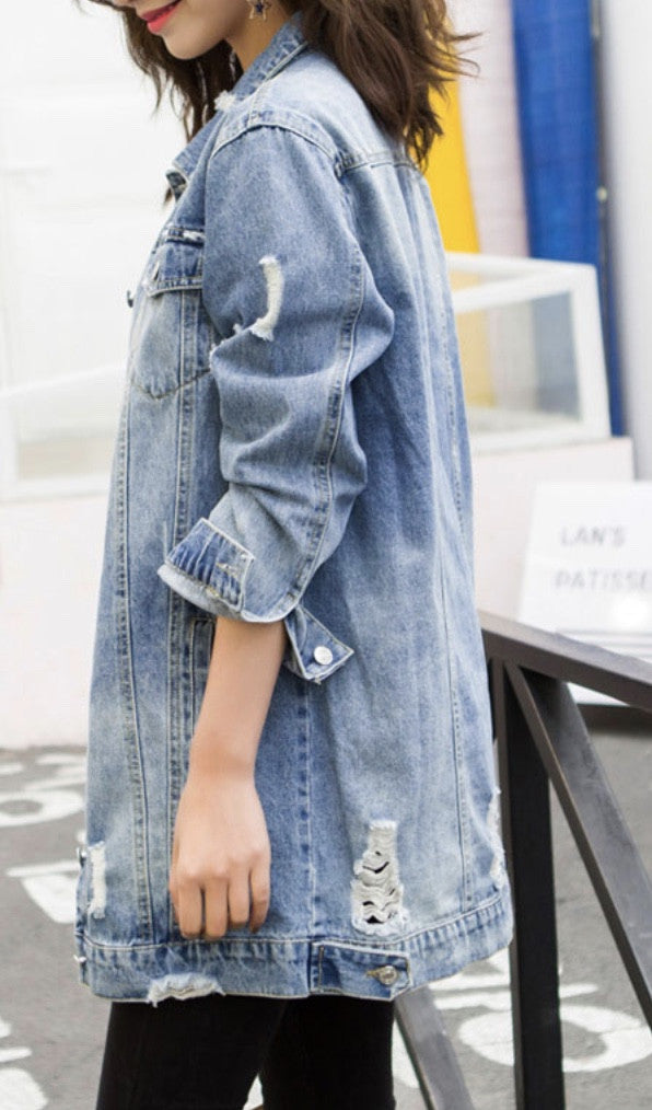 Giacca denim lunga Dasda