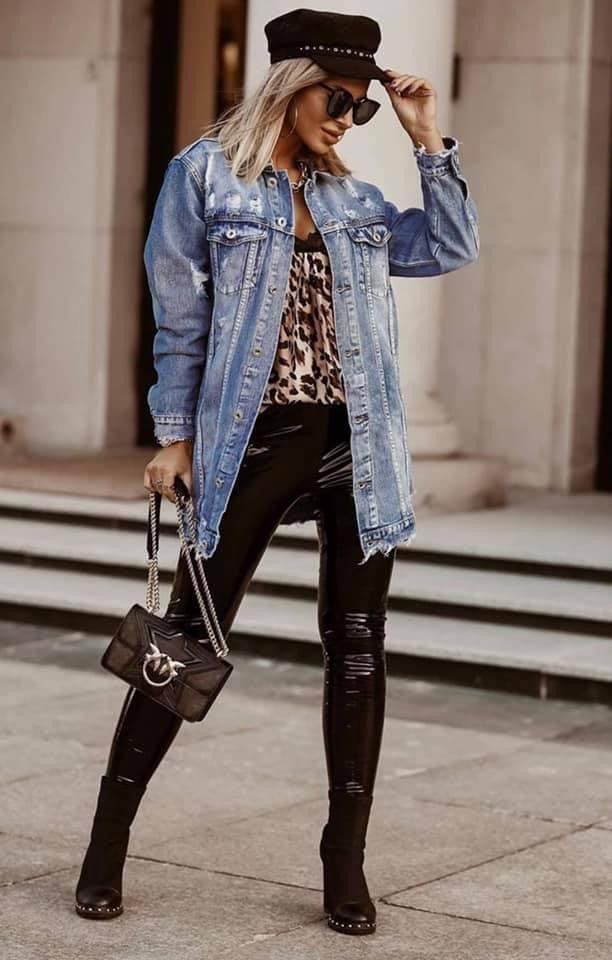 Giacca denim lunga Dasda