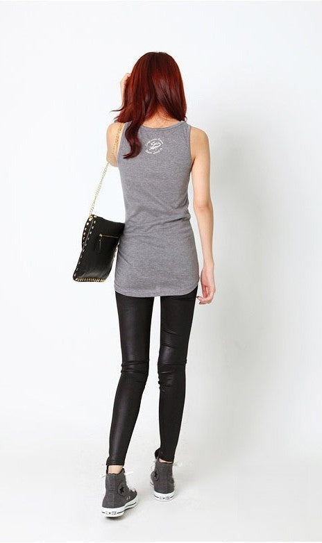 Pantaloni Zip Ecopelle look serale con stivaletto — Dream Shop