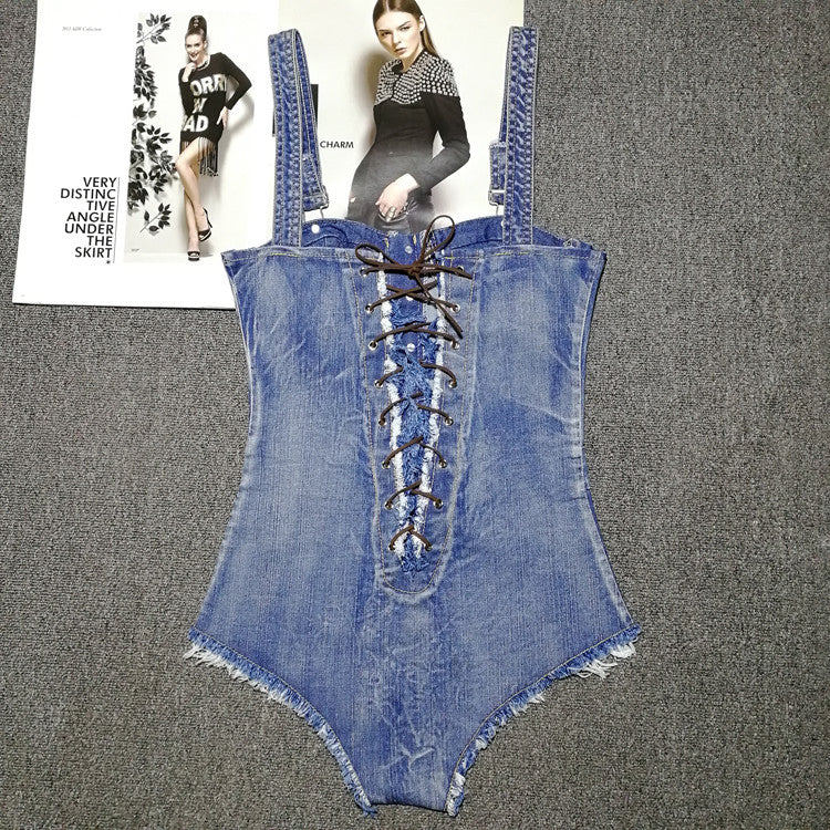 Body in denim coppe