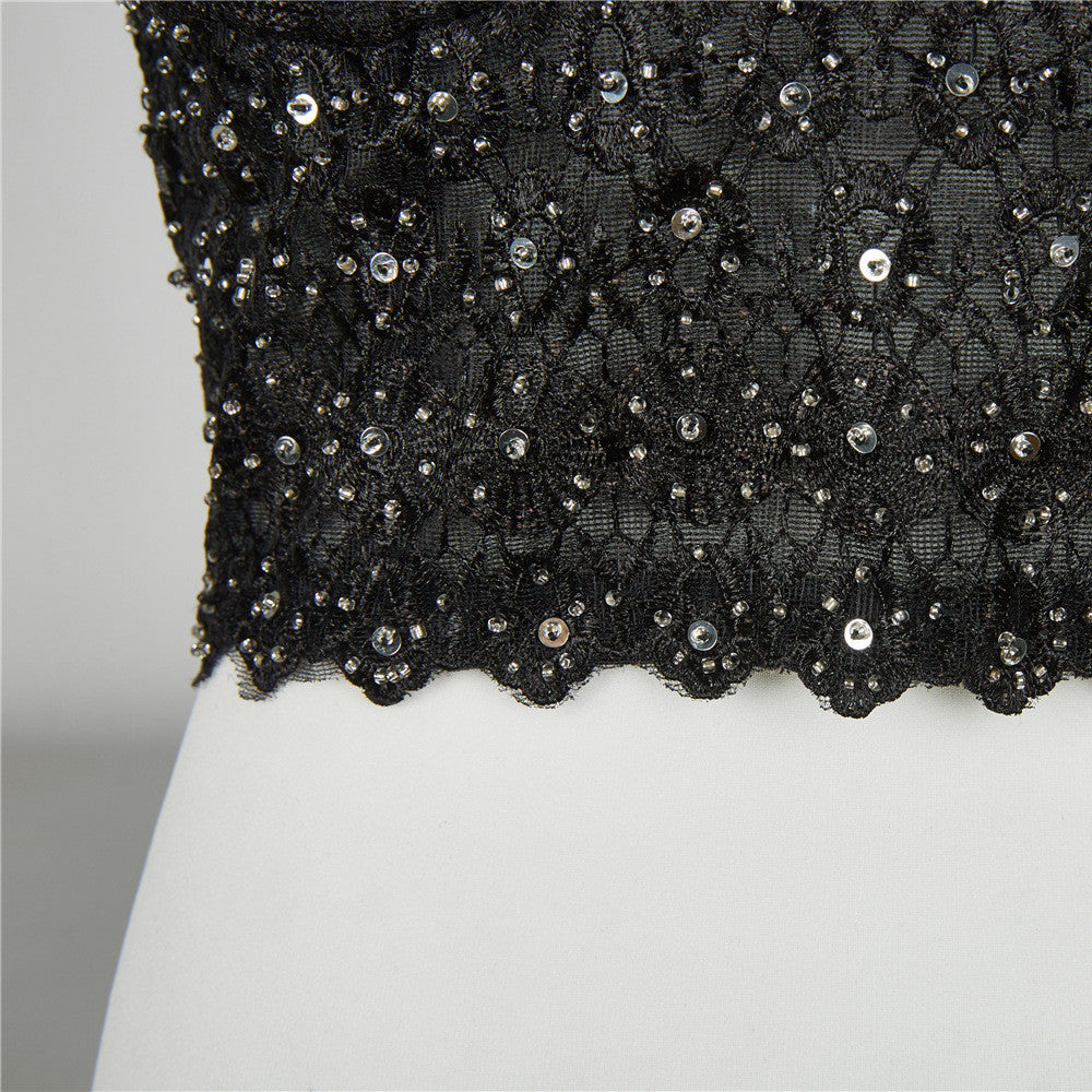 Top pizzo e strass Figi