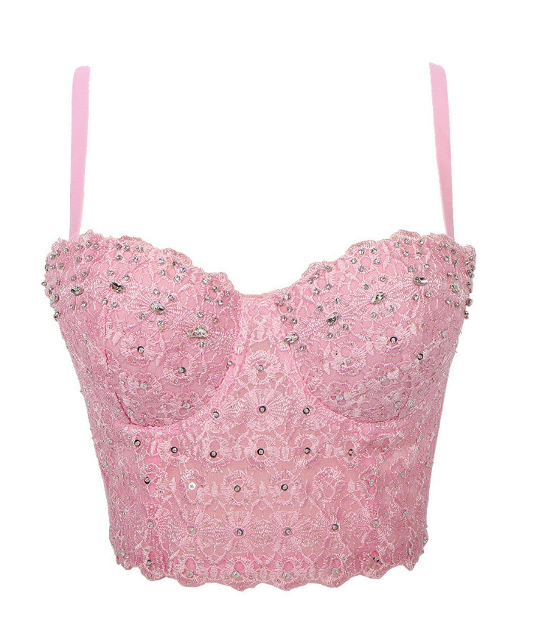 Top pizzo e strass Figi